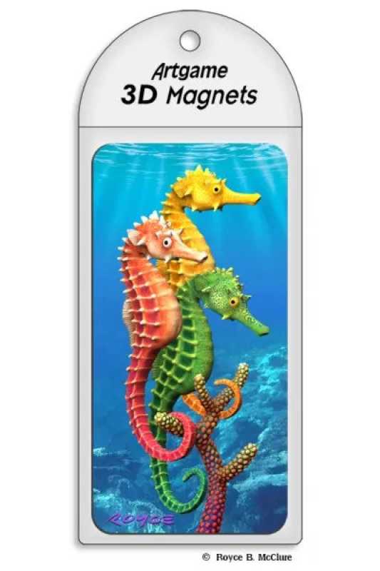 3D Magnet Seepferdchen A